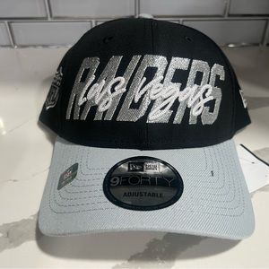 New Era 9FORTY Las Vegas Raiders NFL Draft Adjustable Men’s Snapback Hat Cap NWT